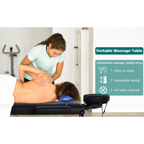 Generic Portable Massage Table with Adjustable Folding Bed and Headrest