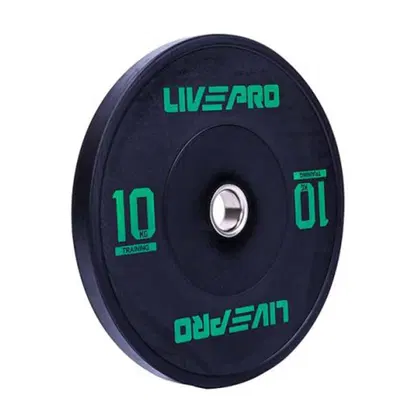 Livepro Black Bumper Plate - 10 Kg