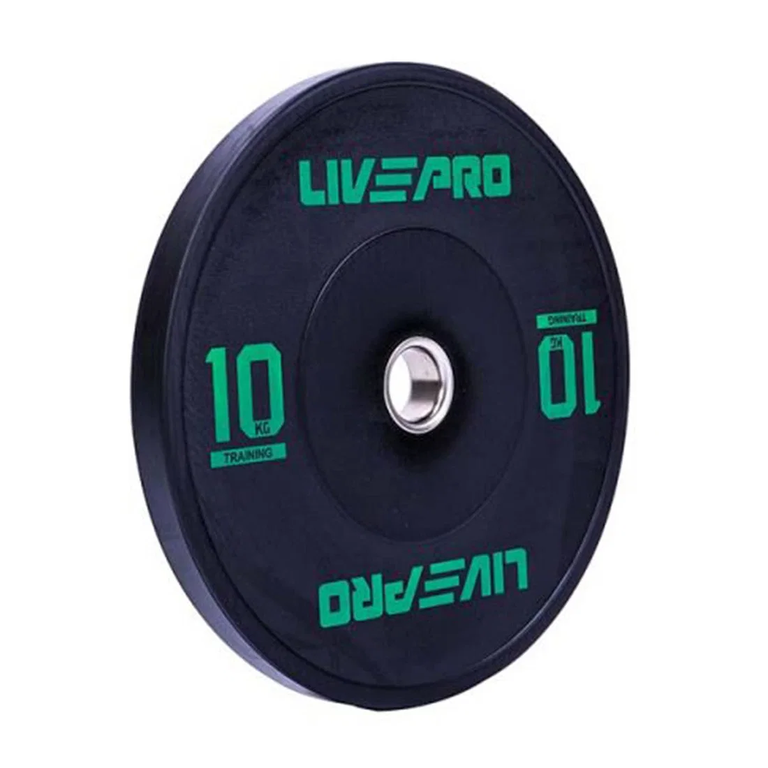 Livepro Black Bumper Plate - 10 Kg