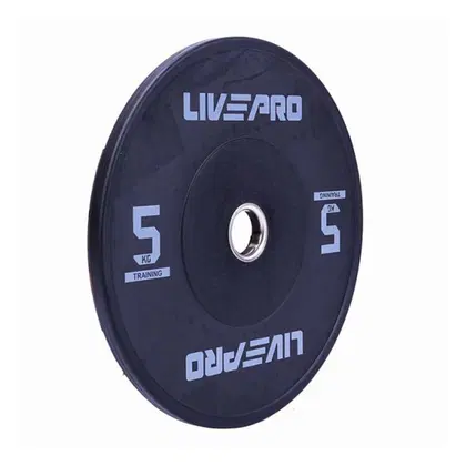 Livepro Black Bumper Plate - 5 Kg