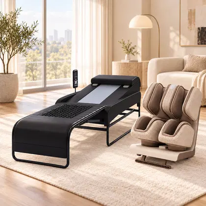 Nourest M4 Therapeutic Massage Bed+ Zenso Foot Massager Combo