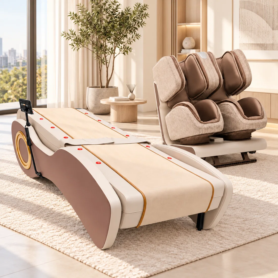 Nourest M5 Professional Spine Therapy Massage Bed with Jade Stone Rollers