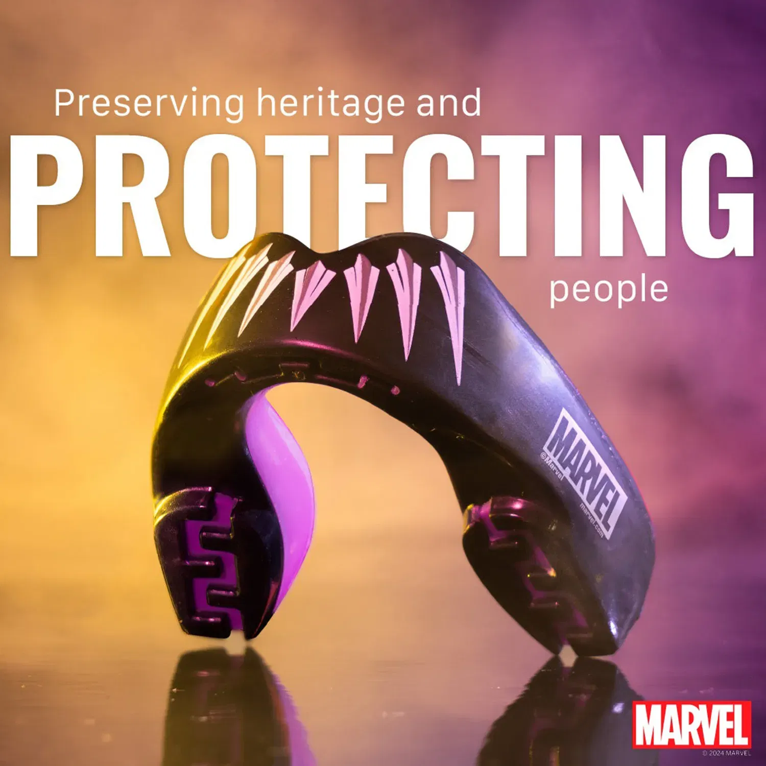 SAFEJAWZ Marvel The Black Panther Mouthguard Junior (>11)