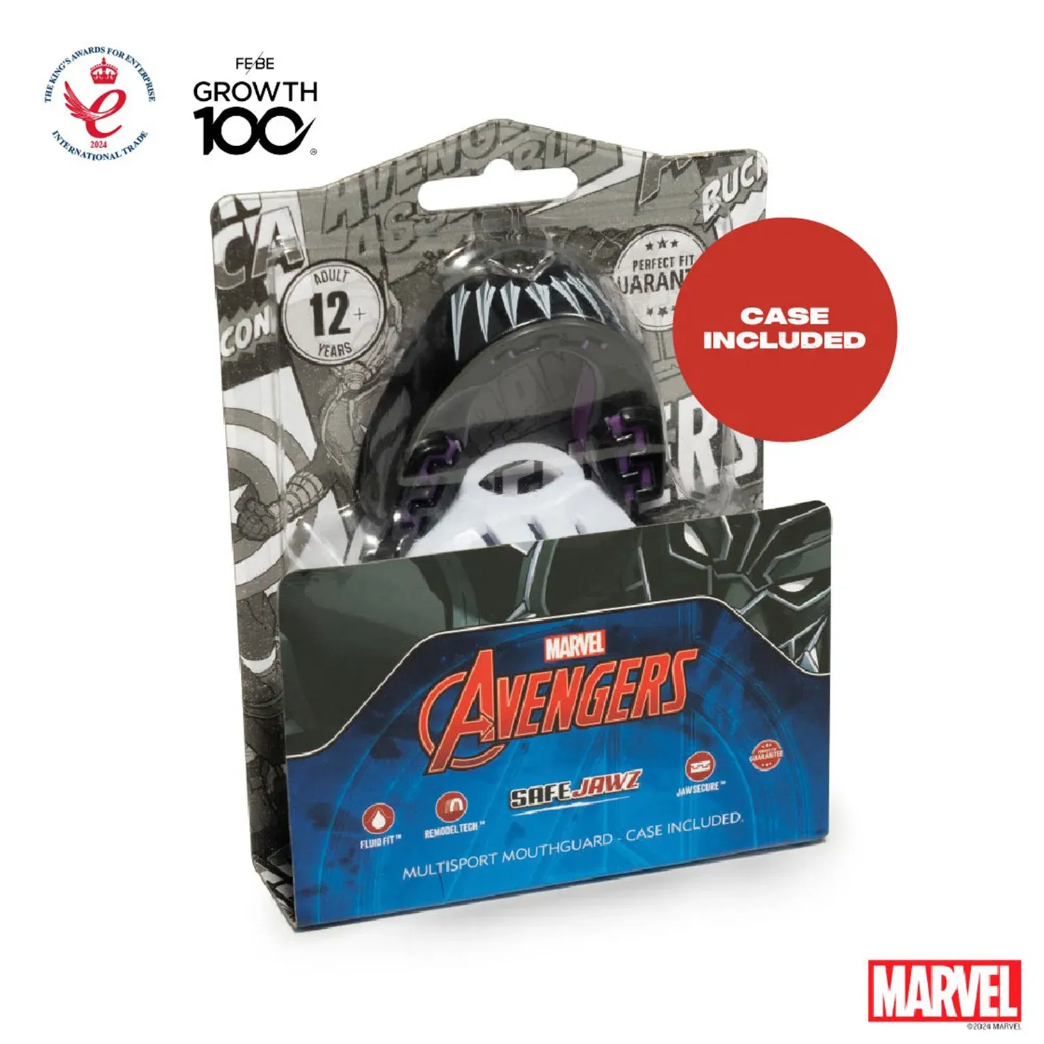 SAFEJAWZ Marvel The Black Panther Mouthguard Junior (>11)