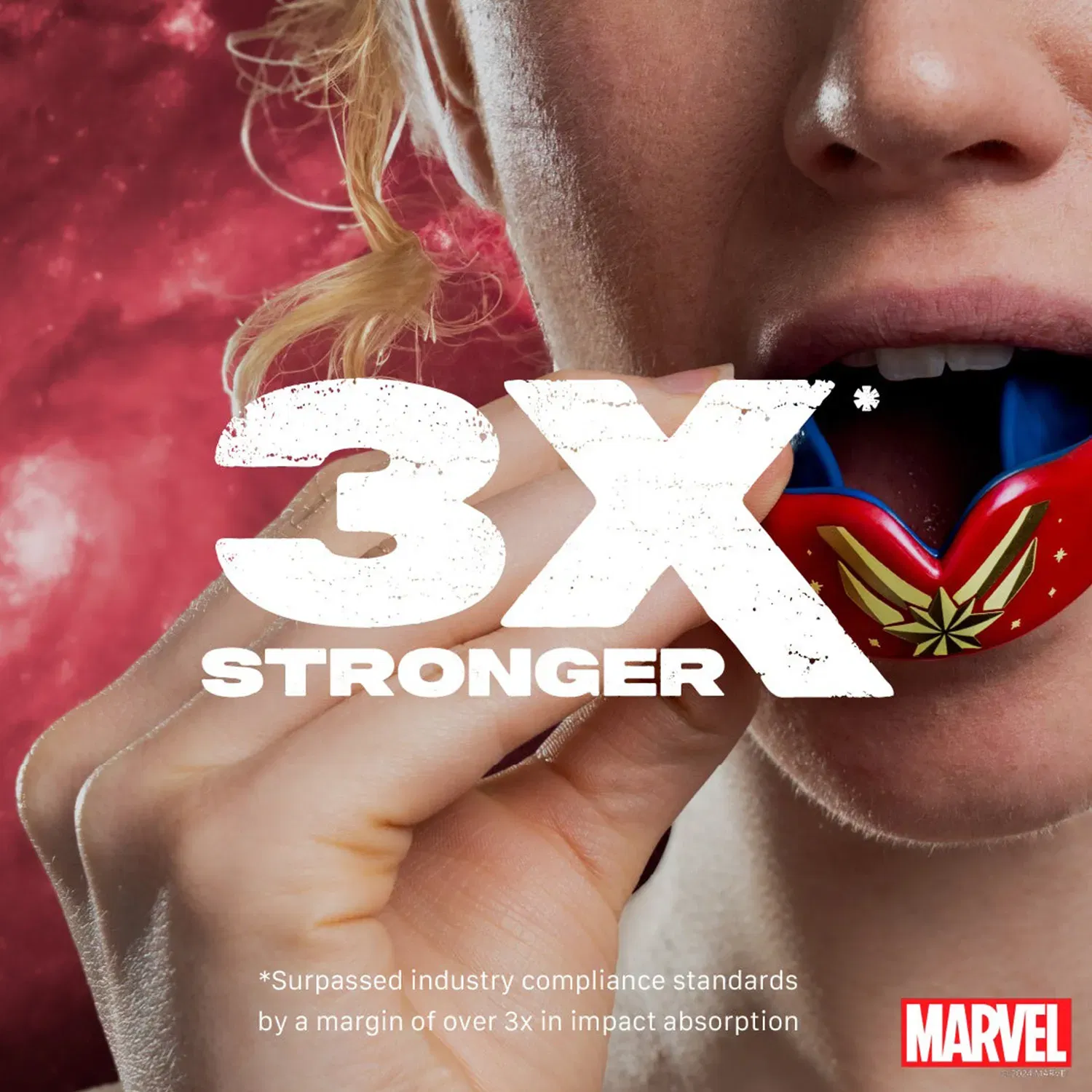 SAFEJAWZ Marvel Captain America Mouthguard Adults (12+)