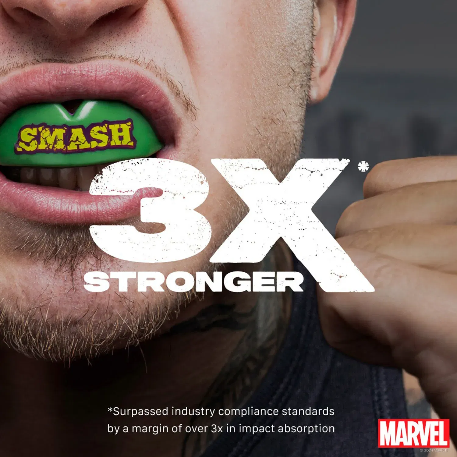 SAFEJAWZ Marvel The Hulk Mouthguard Junior (>11)