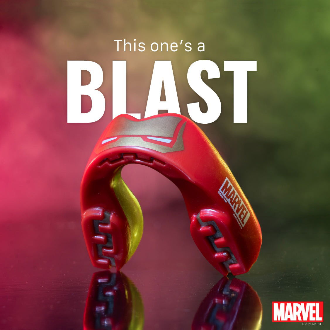 SAFEJAWZ Marvel Iron-Man Mouthguard Adults (12+)