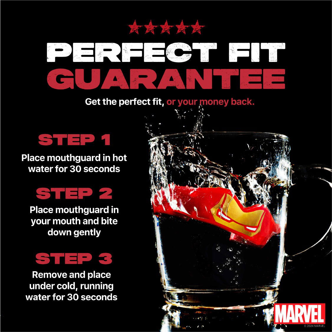 SAFEJAWZ Marvel Iron-Man Mouthguard Adults (12+)