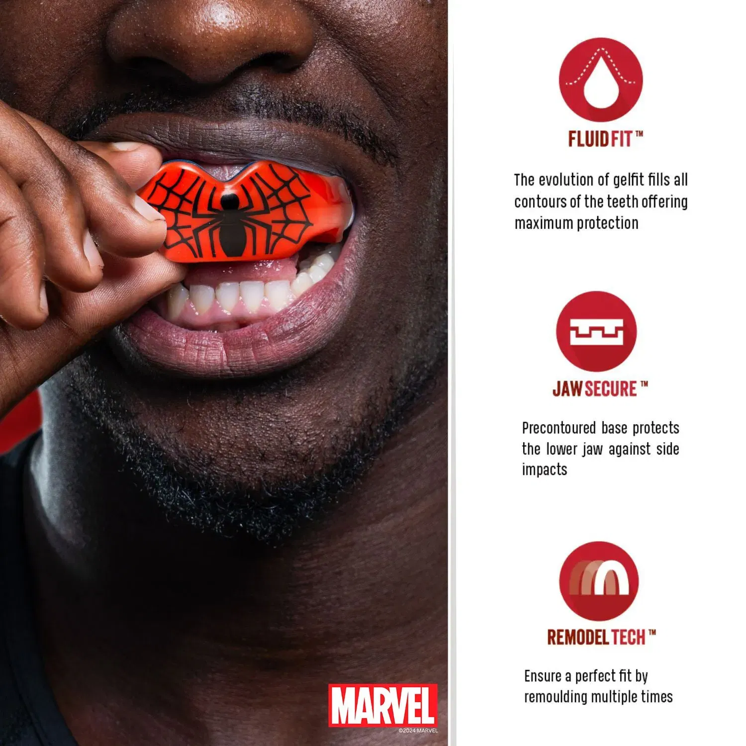 SAFEJAWZ Marvel Ortho Spider-Man Mouthguard O/S