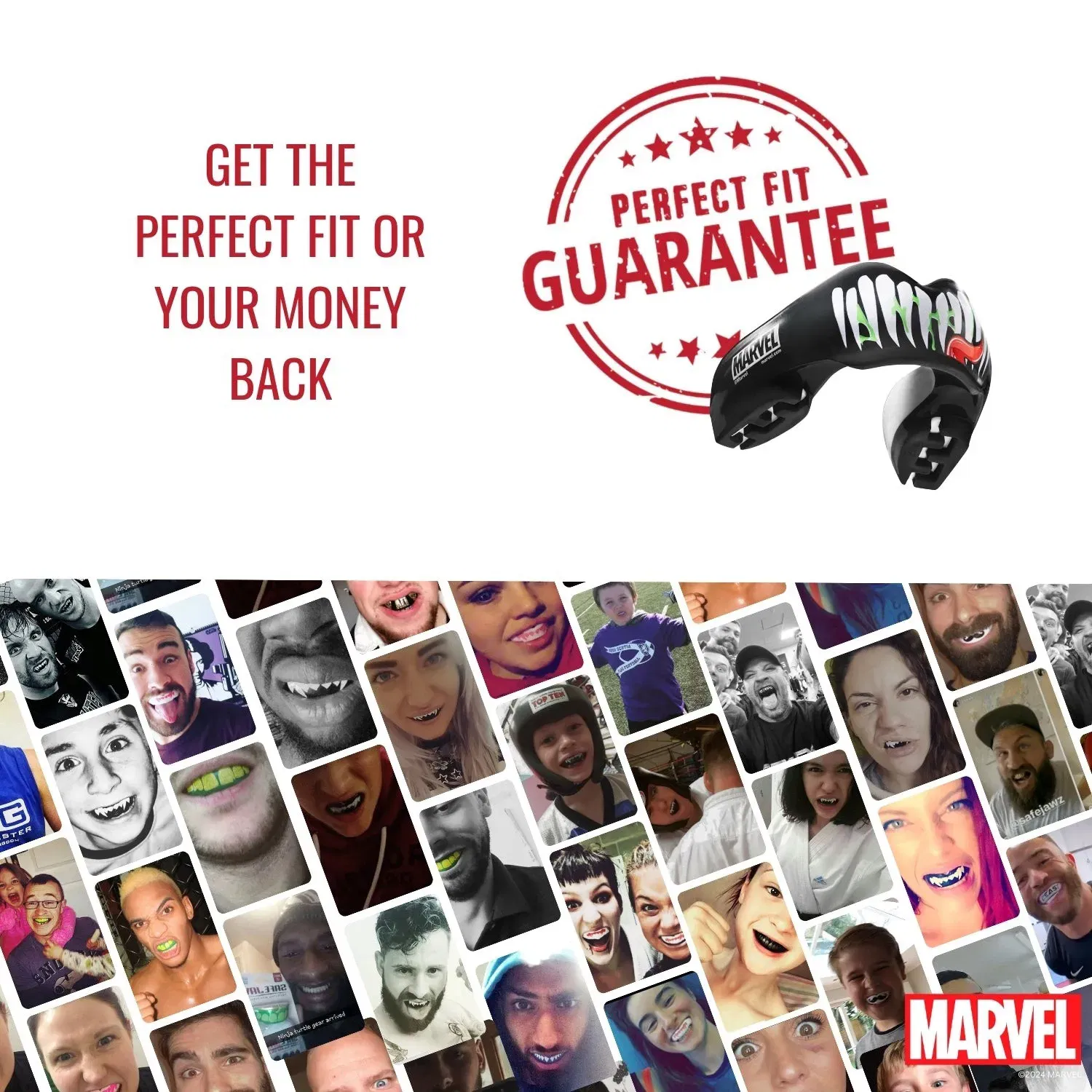 SAFEJAWZ Marvel Ortho Venom Mouthguard O/S