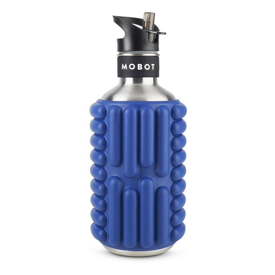 Mobot Big Bertha Foam Roller Water Bottle-Blue Steel-1.18L