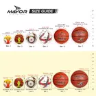 Mayor Barcelona PU Futsal Ball - Size 4 - White/Red