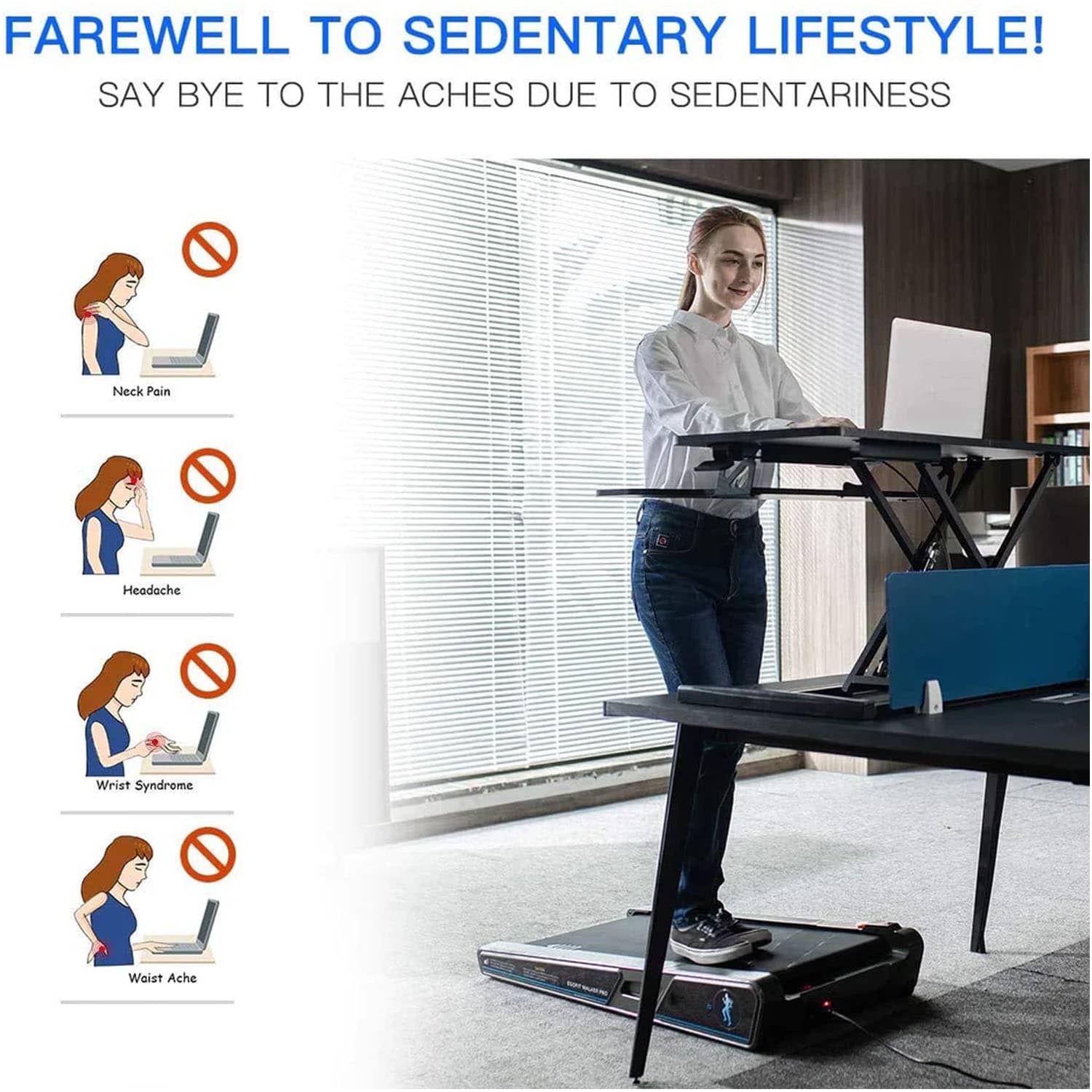 CoolBaby Portable Treadmill for Home & Office 