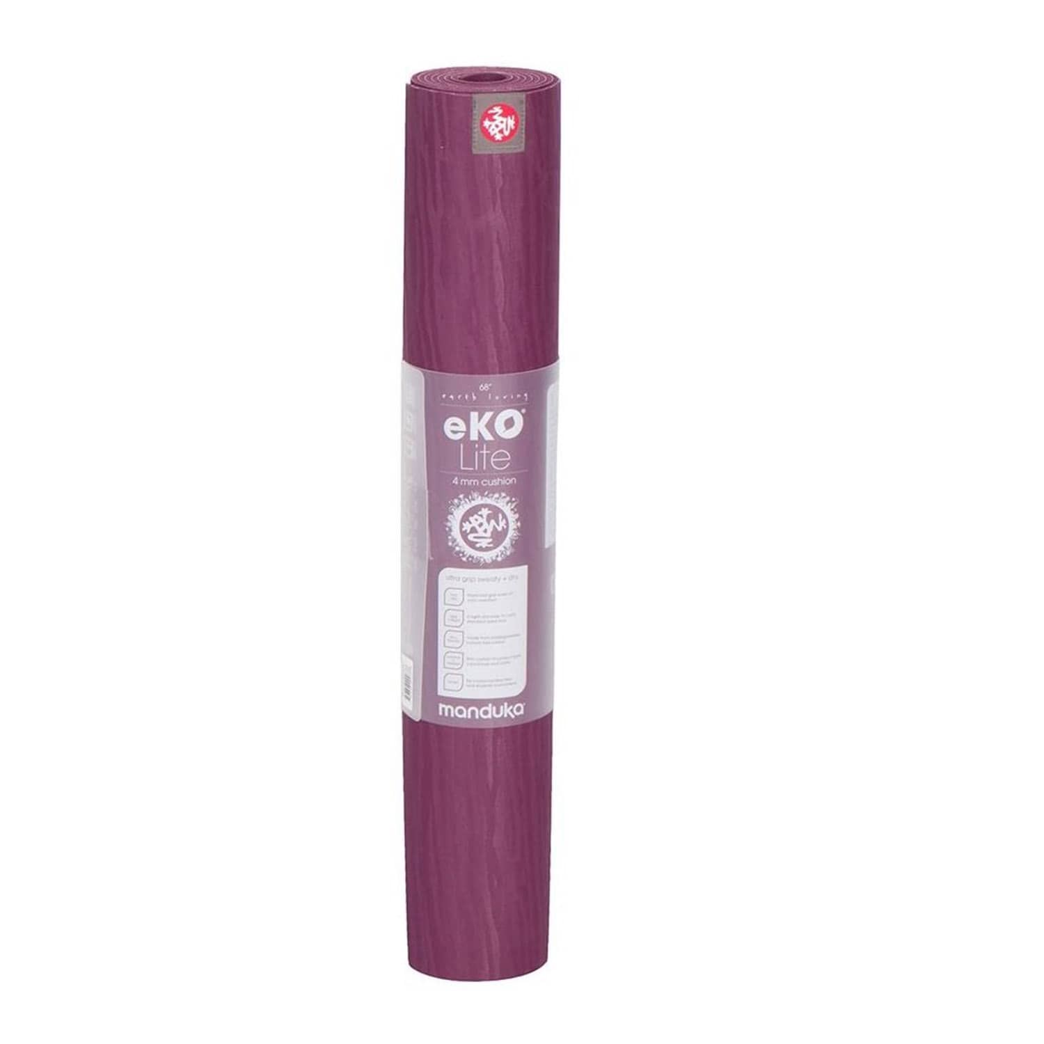Manduka Eko Lite Yoga Mat 4mm Thickness 71 Inch Long - Acai Mdnt