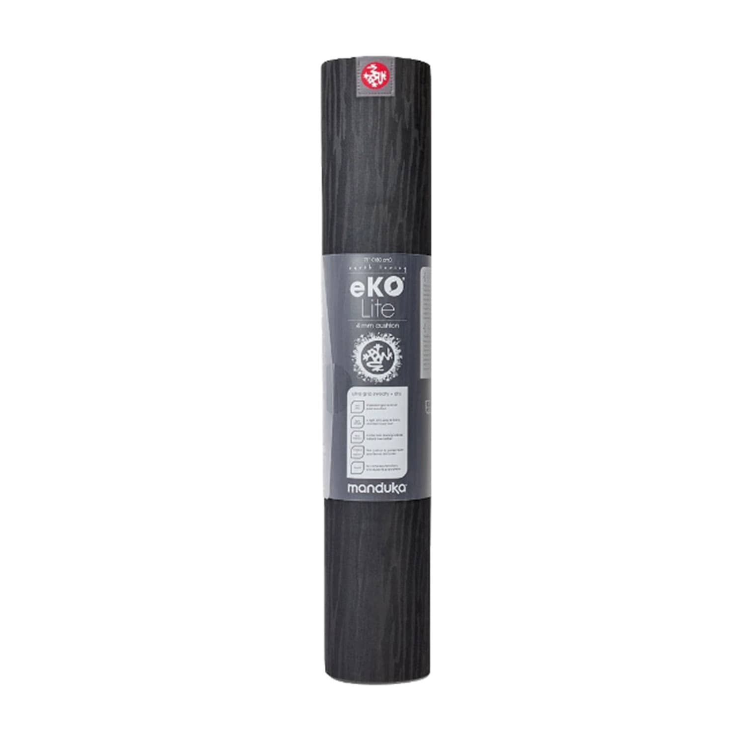 Manduka Eko Lite Yoga Mat 4mm Thickness 71 Inch Long - Black