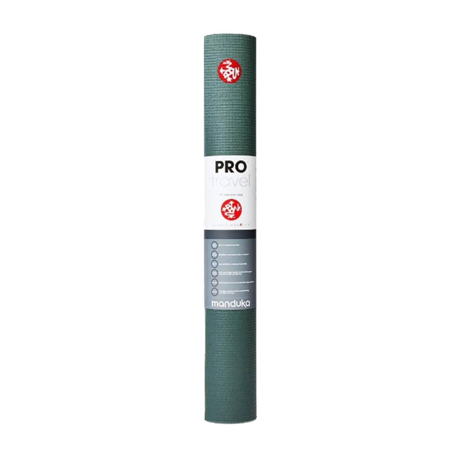 Manduka Pro Travel Yoga Mat 2.5mm Thickness 71 Inch Long - Sage