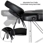 Nourest Three Foldable Massage Bed with Light Weight Aluminum Frame