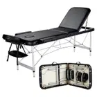 Nourest Three Foldable Massage Bed with Light Weight Aluminum Frame