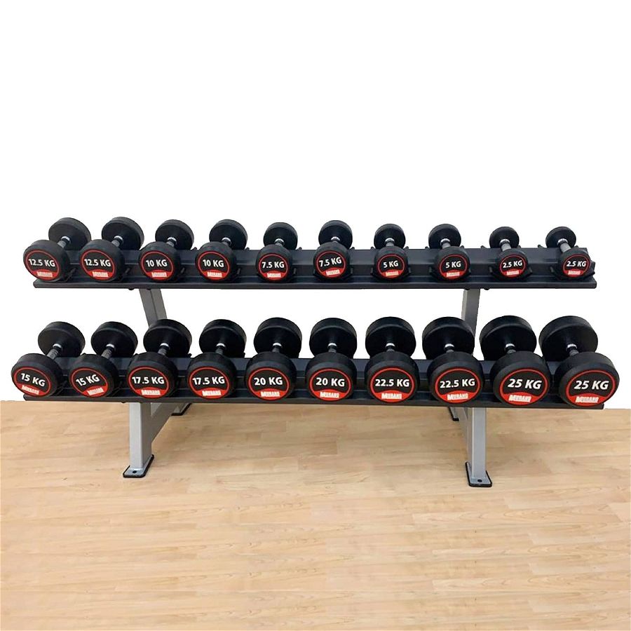 Murano Round Rubber Dumbbell 2.5Kg To 25Kg