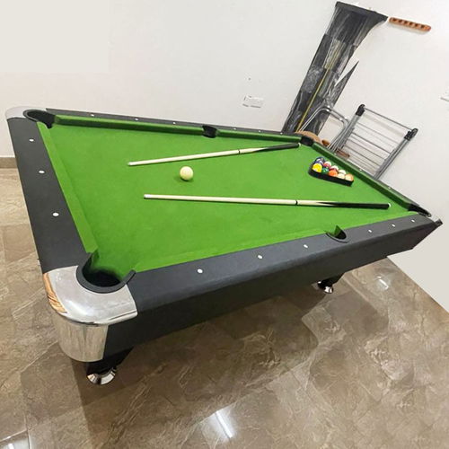 Murano 9Ft Wooden Billiard Table With All Accessories - Green