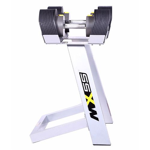 MX Select 55 Adjustable Dumbbell Set With Stand 10-55 lbs