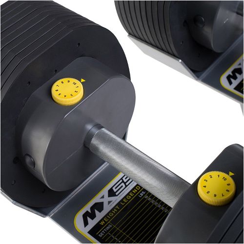 MX Select 55 Adjustable Dumbbell Set With Stand 10-55 lbs