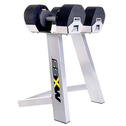 MX Select 55 Adjustable Dumbbell Set With Stand 10-55 lbs