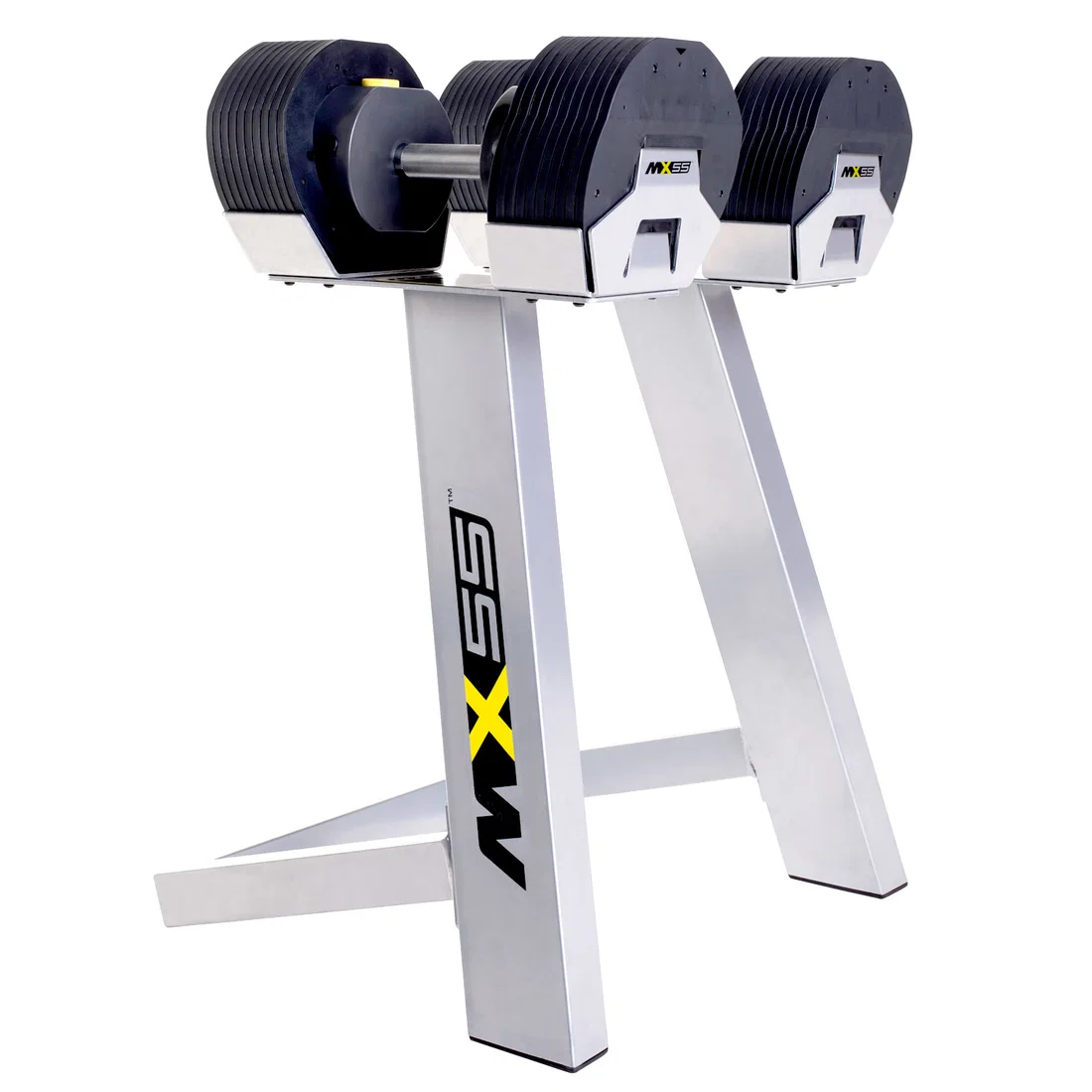 MX Select 55 Adjustable Dumbbell Set With Stand 10-55 lbs