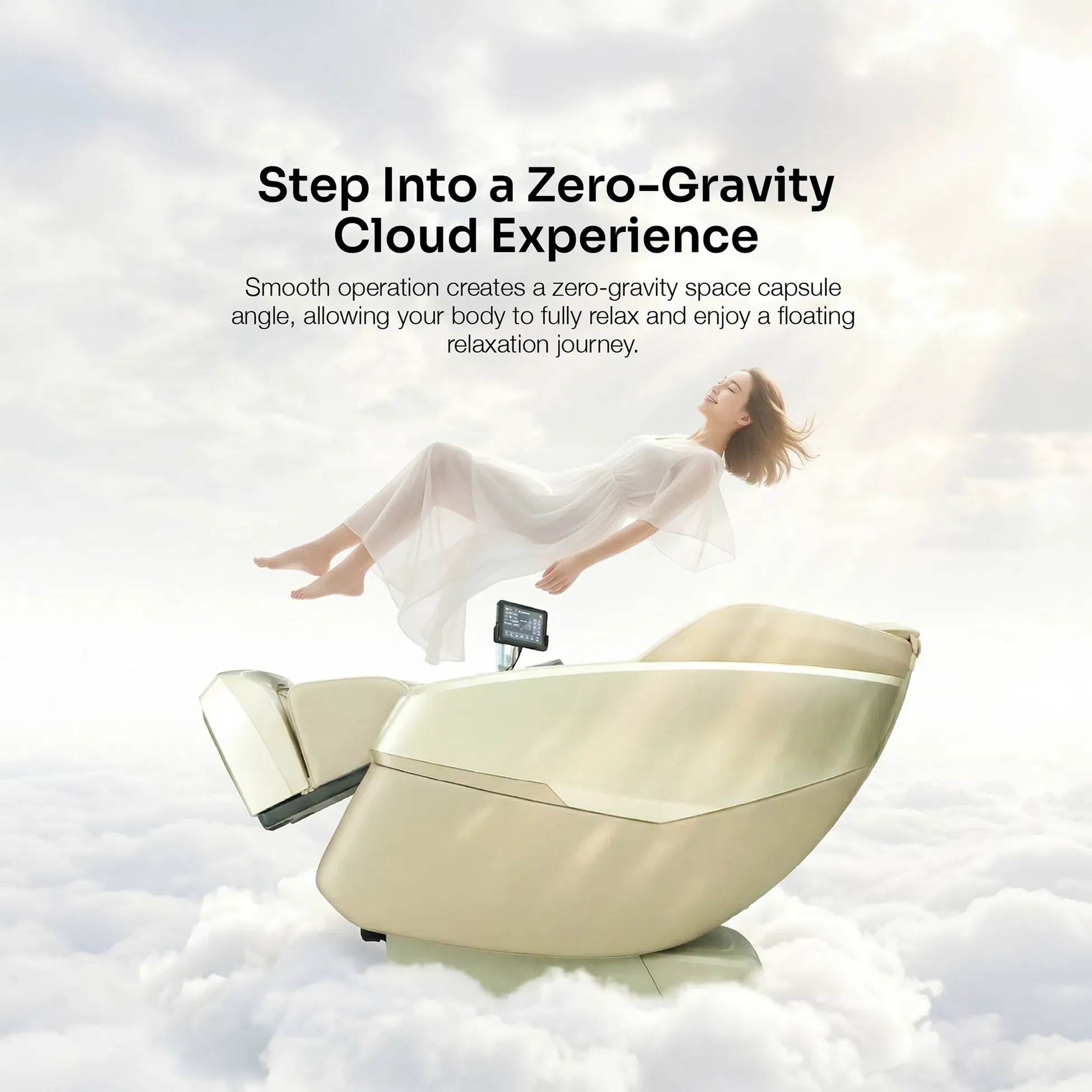 Nourest Nexus 4D Massage Chair with Sonic Wave Technology - Golden