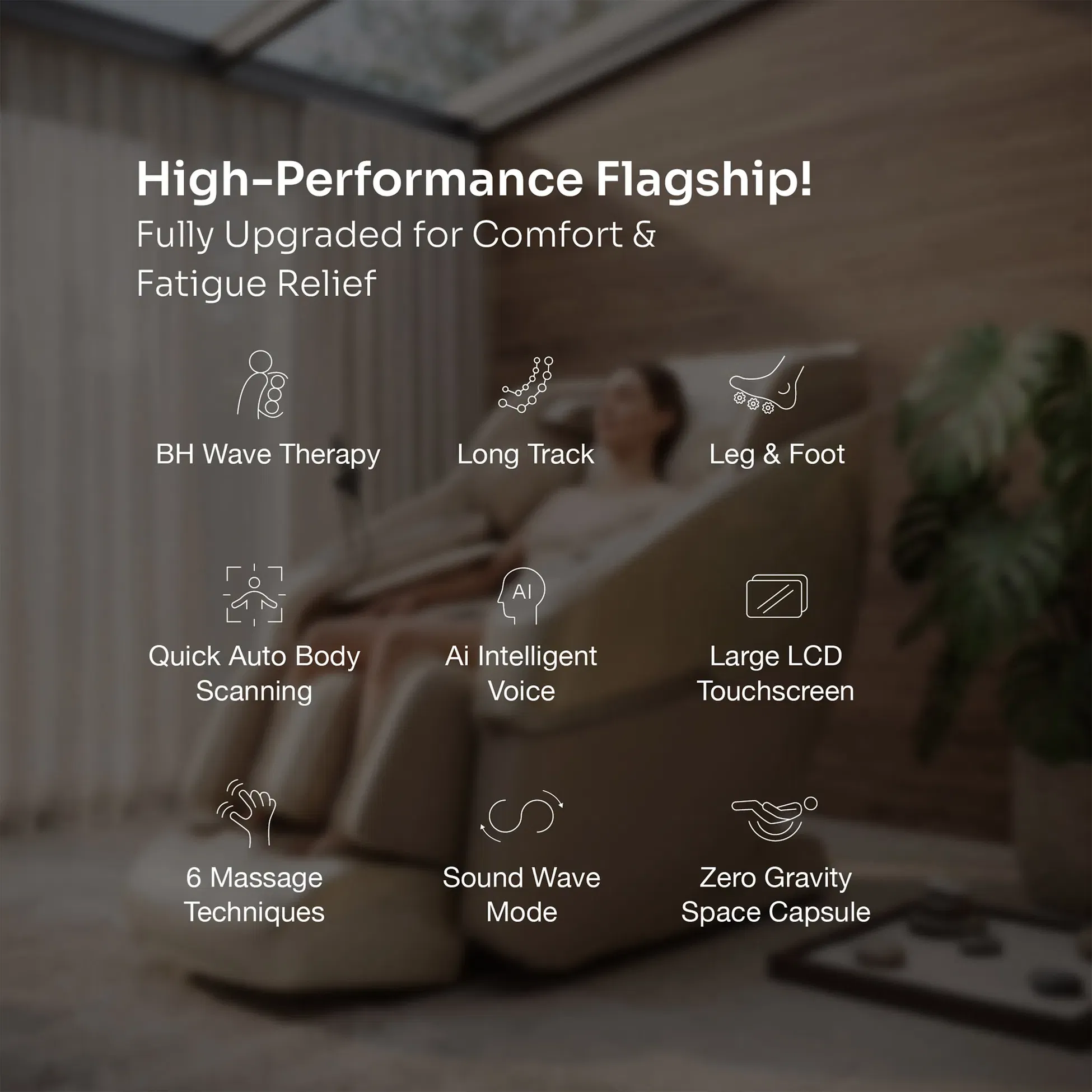 Nourest Nexus 4D Massage Chair with Sonic Wave Technology - Golden