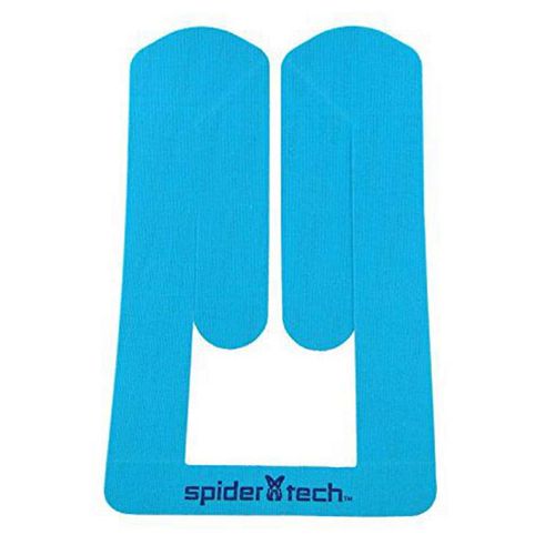 SpiderTech Kinesiology Tape Upper Knee Pre-Cut (6 Pieces)-Blue