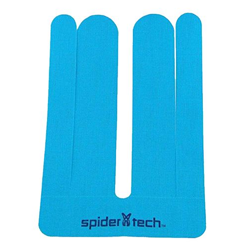 SpiderTech Kinesiology Tape Lower Back Pre-Cut (6 Pieces)-Blue