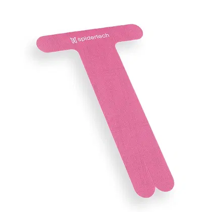 SpiderTech Kinesiology Tape Elbow PreCut (6 Pieces) - Pink