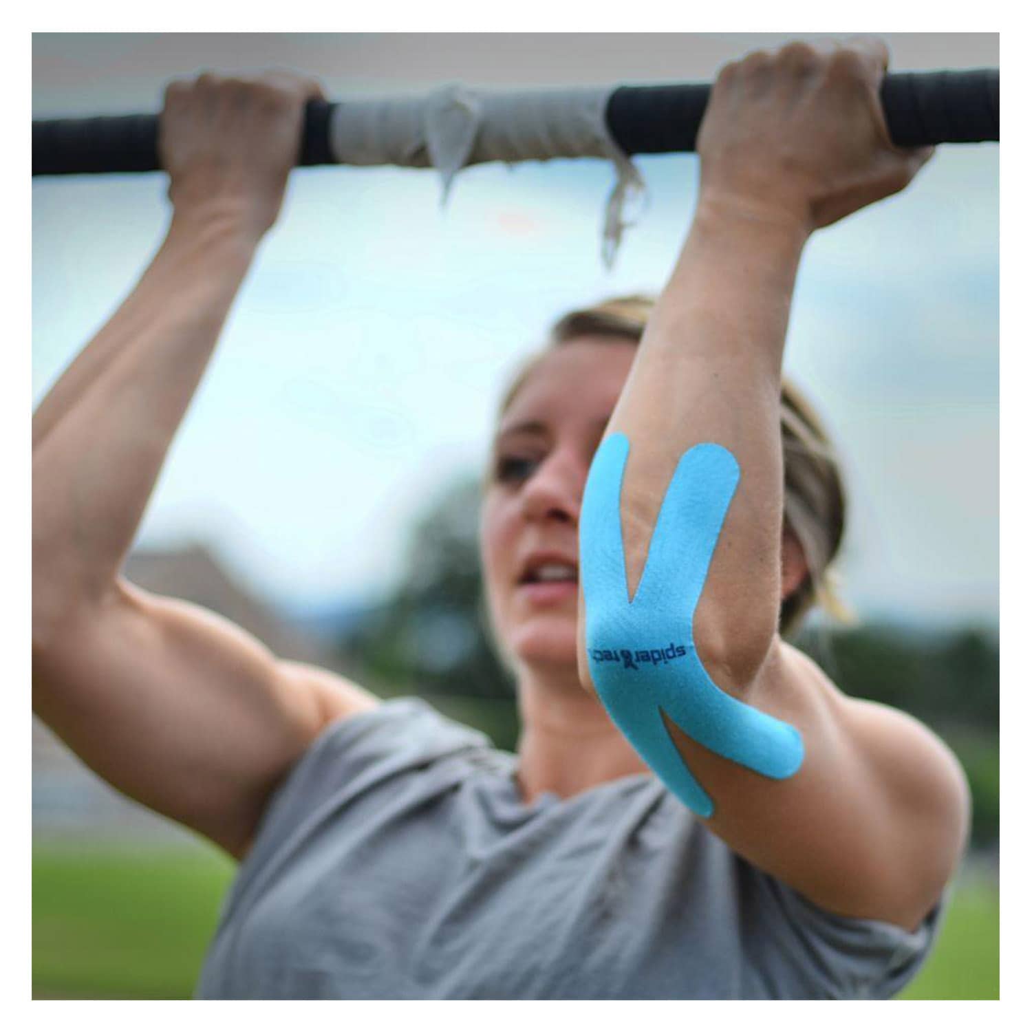 SpiderTech Kinesiology Tape XSpider PreCut (20 Pieces) - Blue