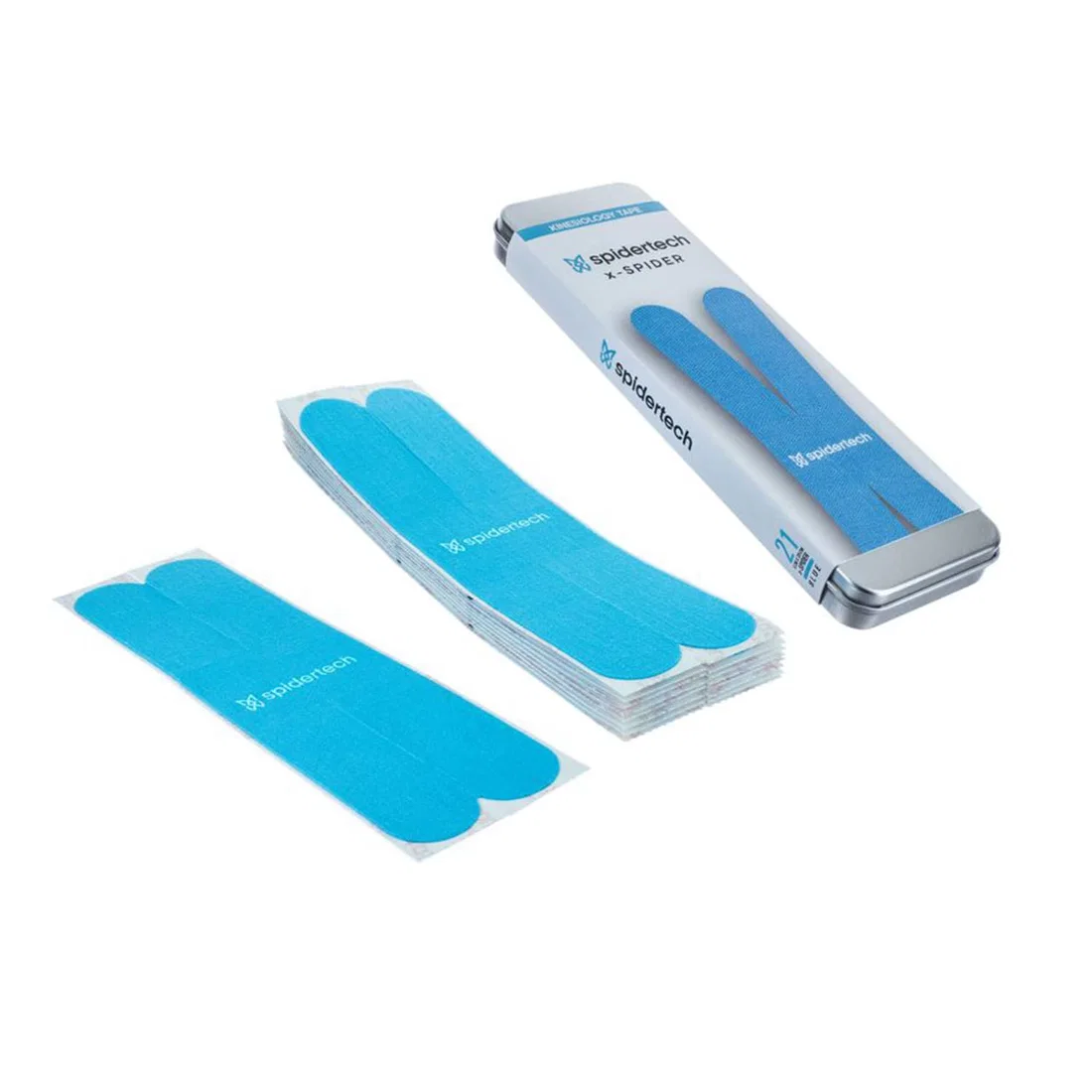 SpiderTech Kinesiology Tape XSpider PreCut (20 Pieces) - Blue