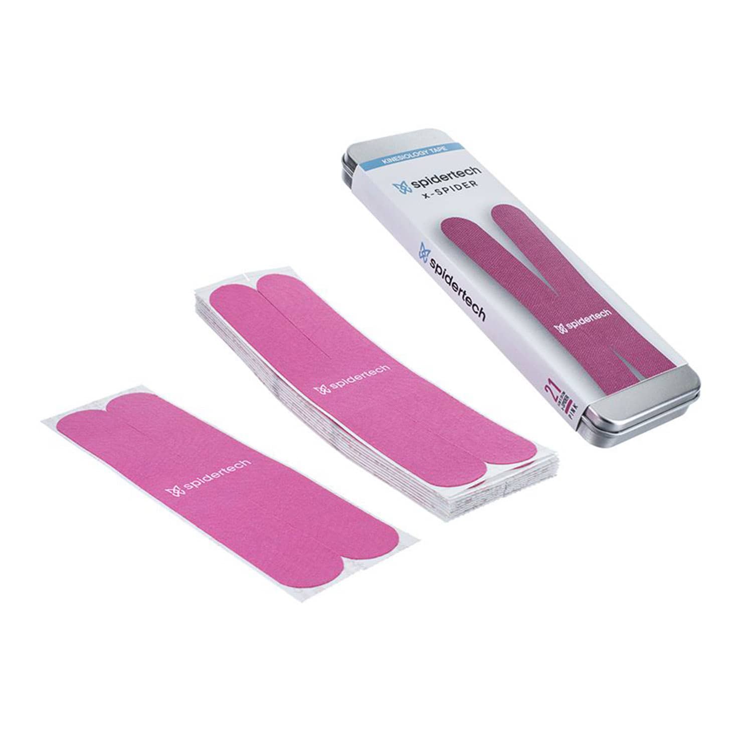 SpiderTech Kinesiology Tape XSpider PreCut (20 Pieces) - Pink