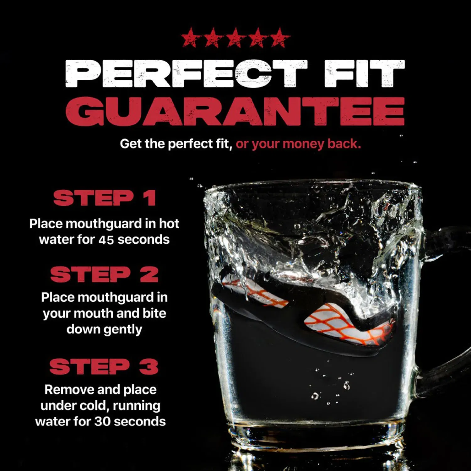 SAFEJAWZ Nitro Series Black and Red - Adult (12+)