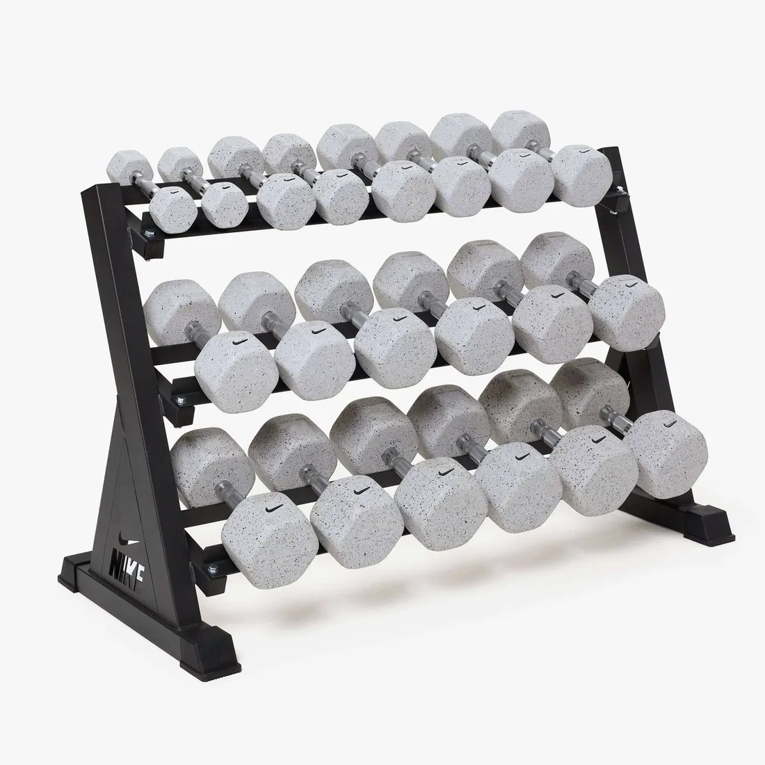 Nike Strength 3-Tier Dumbbell Rack with 2 kg–22.5 kg Dumbbells