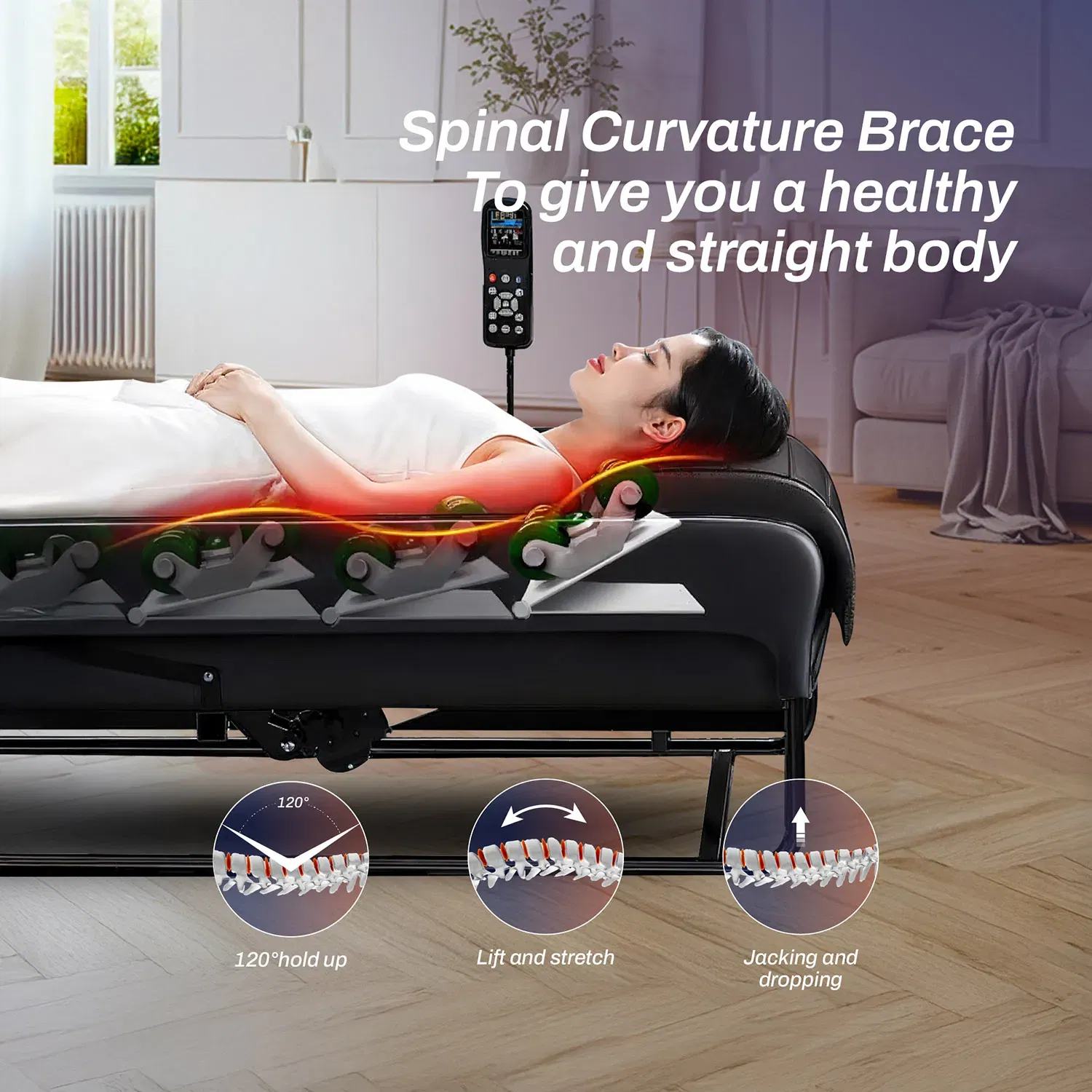 Nourest M4 Therapeutic Massage Bed with Jade Stone Roller