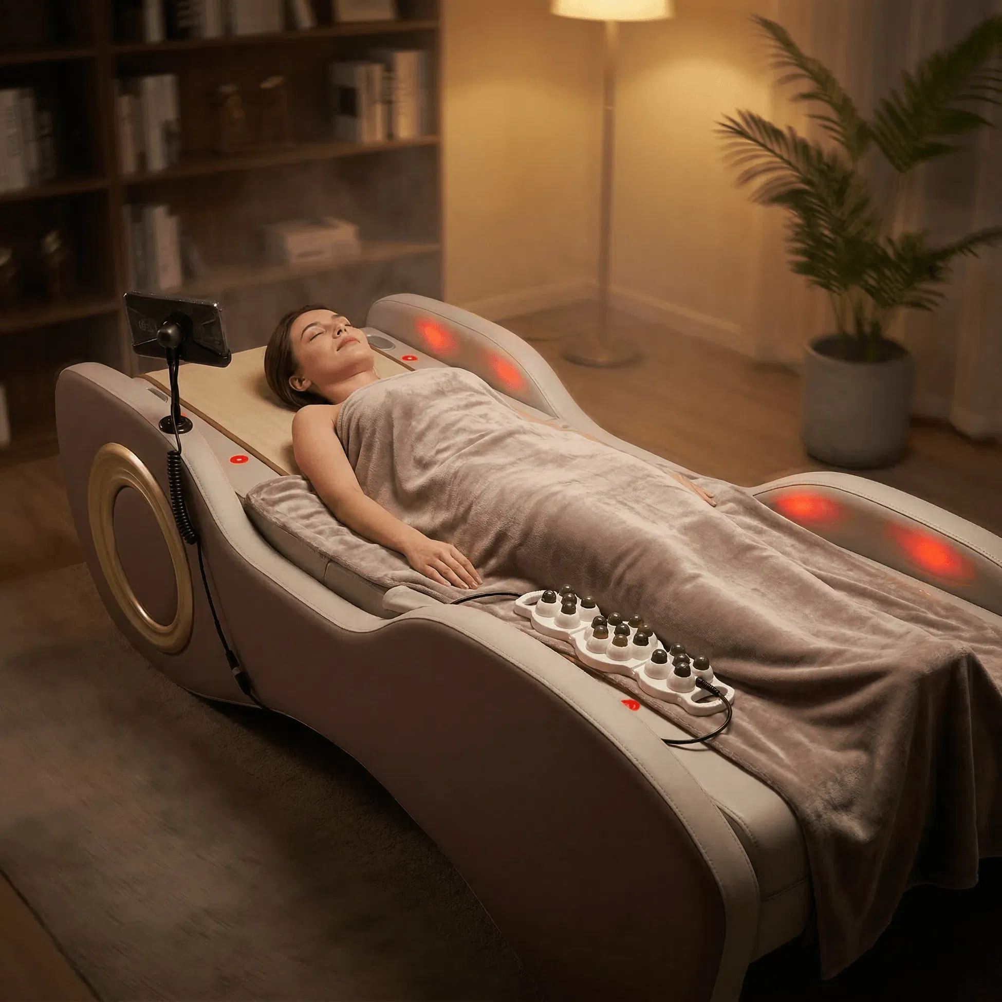 Nourest M5 Professional Spine Therapy Massage Bed with Jade Stone Rollers