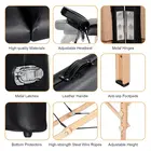 Nourest Portable Massage Table with Adjustable Folding Bed and Headrest - Black