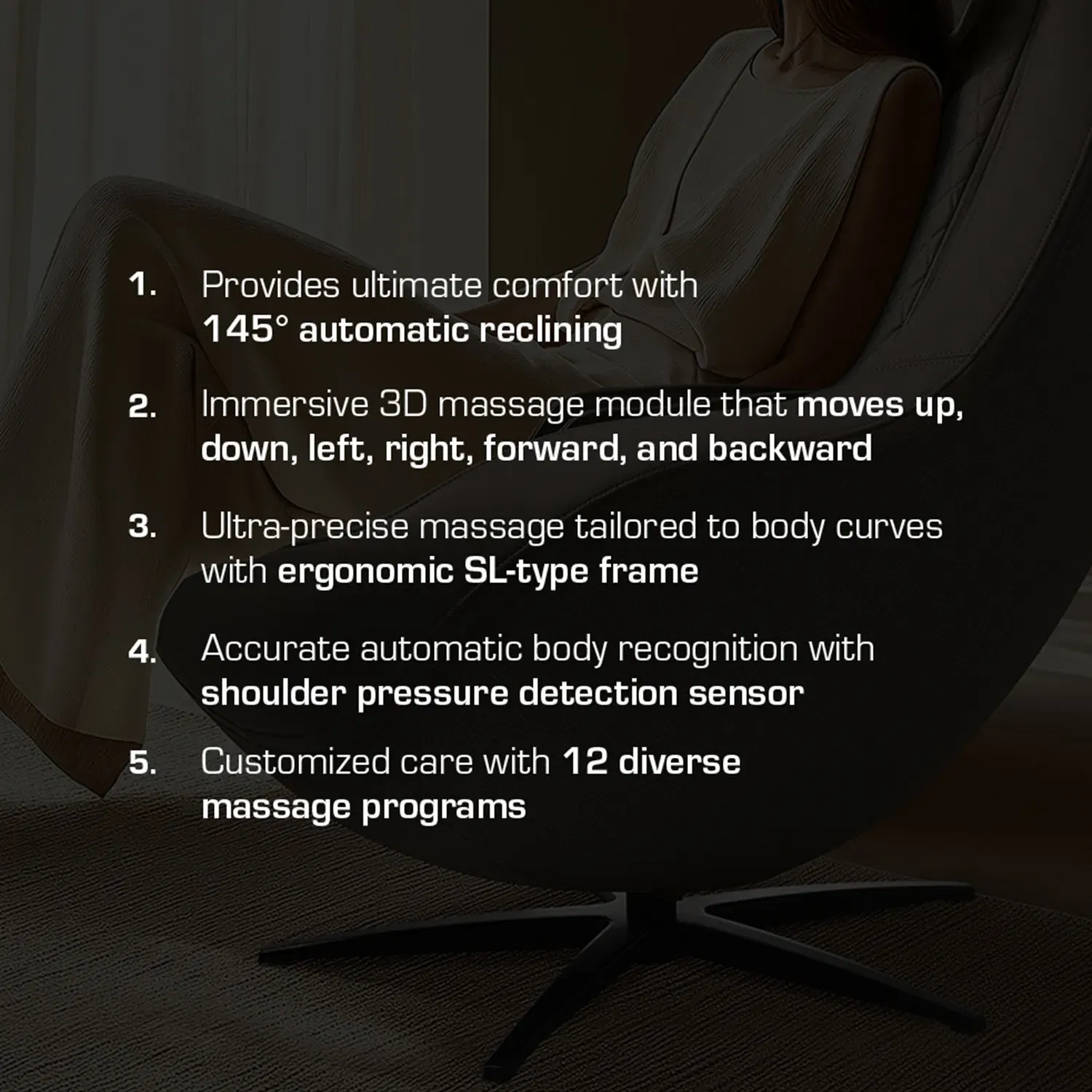 نوريست Orion Pro Automatic Recliner Massage chair With Ottoman - Brown