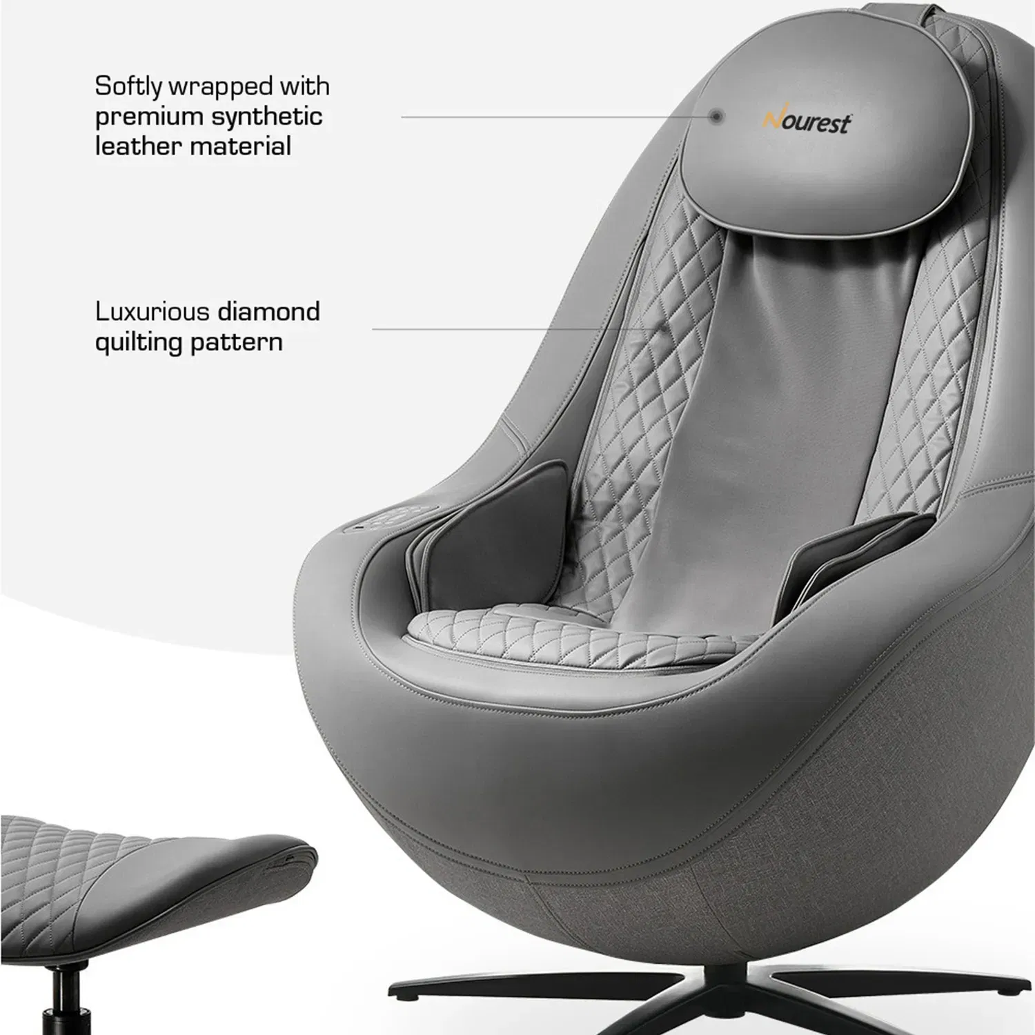 نوريست Orion Pro Automatic Recliner Massage chair With Ottoman - Brown