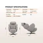 Nourest Orion Pro Automatic Recliner Massage Chair + Zenso Foot Massager Combo - Cream