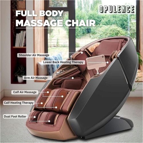Zeitaku Opulence Dual Core Full Body Premium Massage Chair-Red