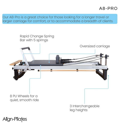 Align Pilates A8-Pro Pilates Reformer Bundle