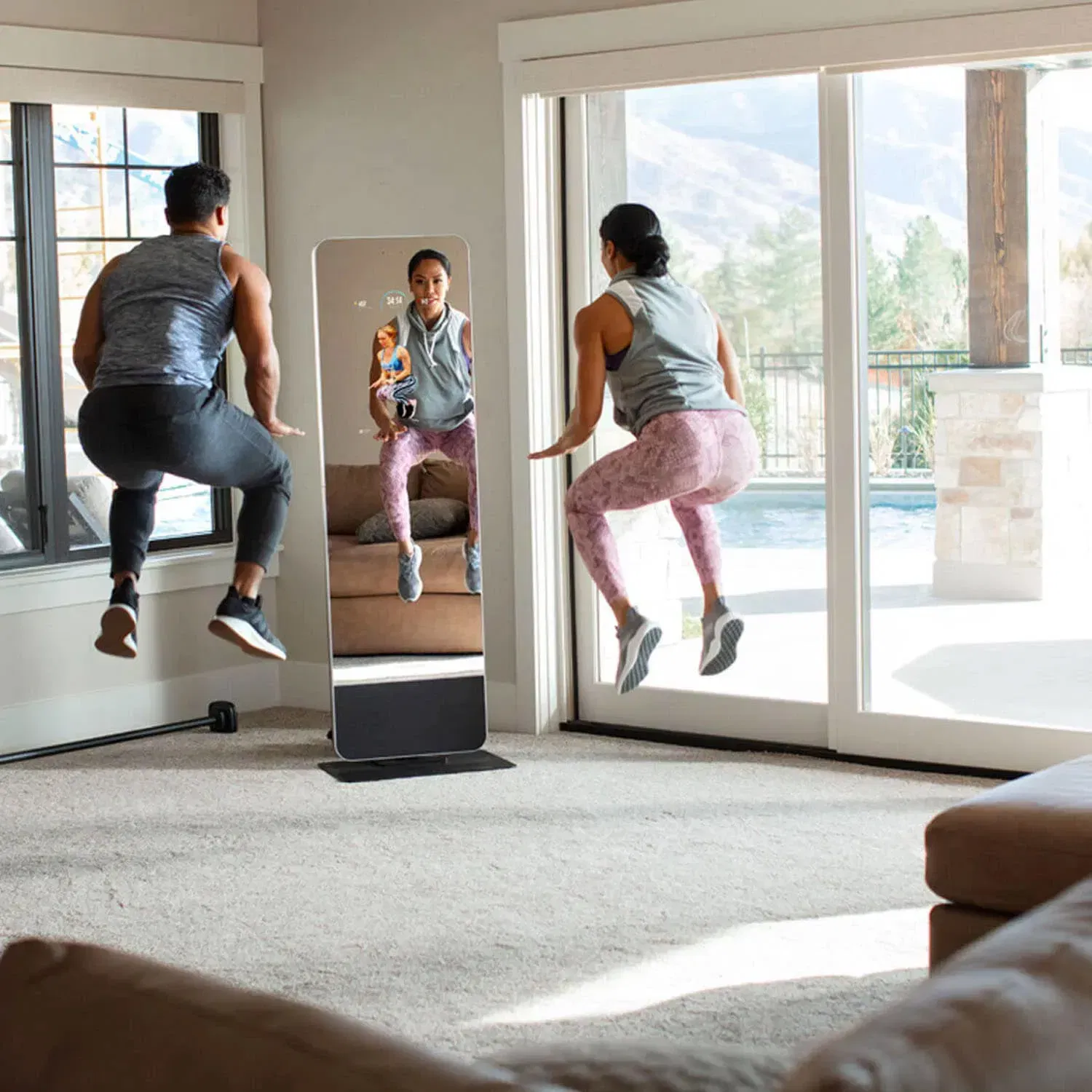 ProForm Vue Digital Fitness Trainer + Ukiyo The Mat Set - Black