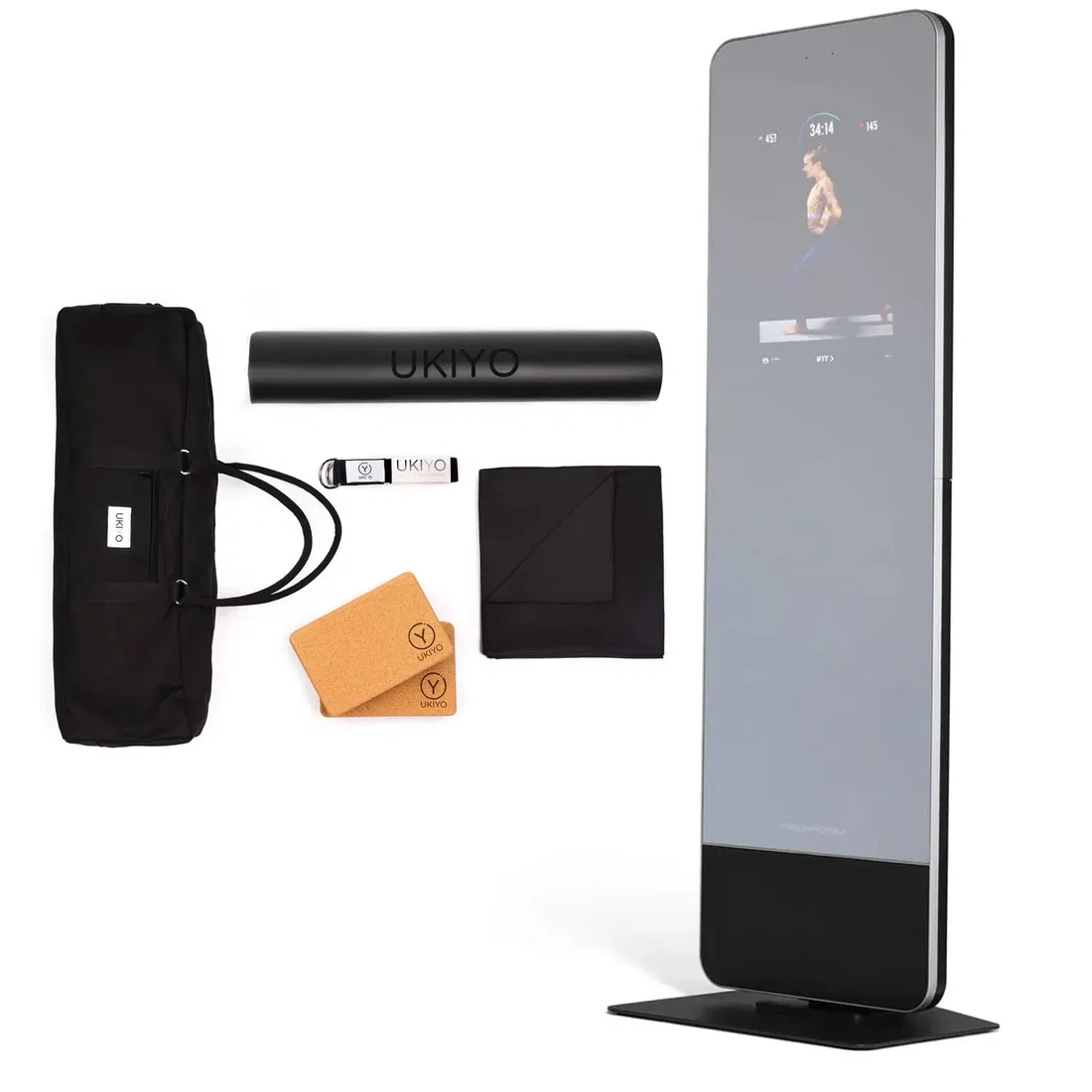 ProForm Vue Digital Fitness Trainer + Ukiyo The Mat Set - Black