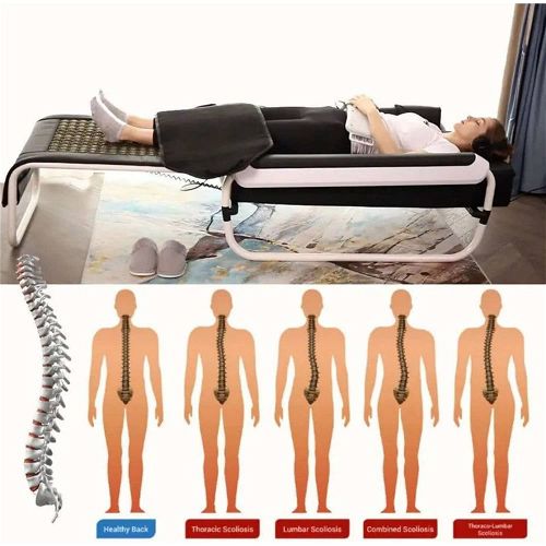 Pop Relax Massage Bed With Electrical Infrared Heating and Jade Stone Roller