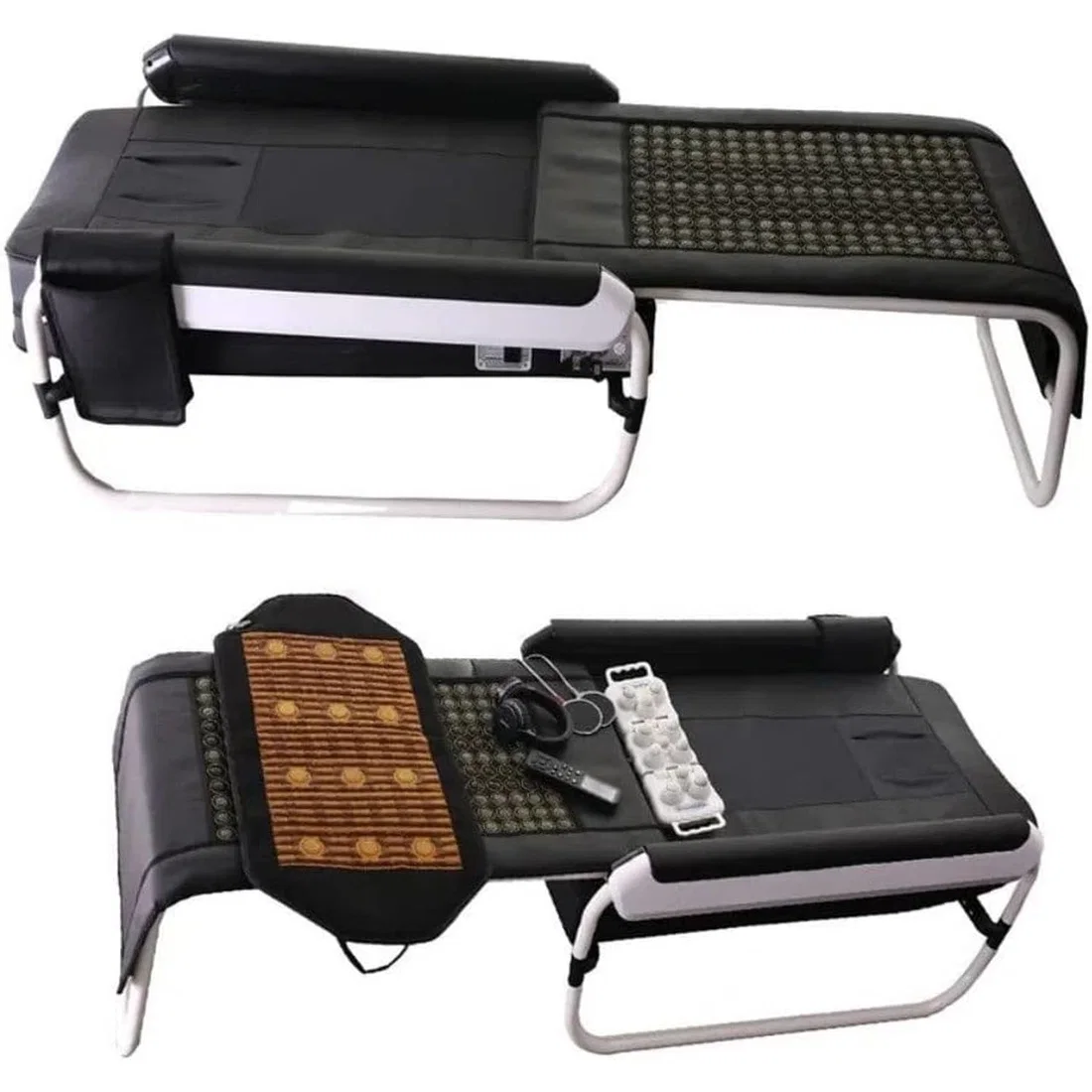 Pop Relax Massage Bed With Electrical Infrared Heating and Jade Stone Roller